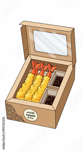 Shrimp Tempura Takeout Box