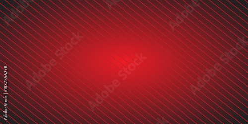 Abstract horizontal line pattern on red background modern design. Technology concept. Vector illustration