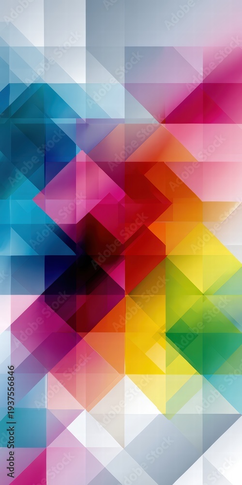 Obraz premium Colorful Geometric Abstract Art