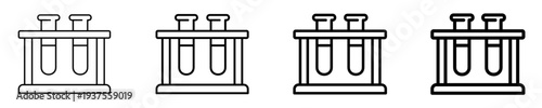 Test Tubes  Icon Set Different Style Collection
