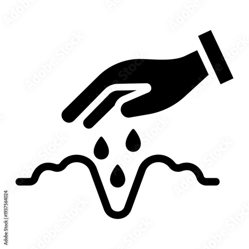 Plant seeds Solid icon