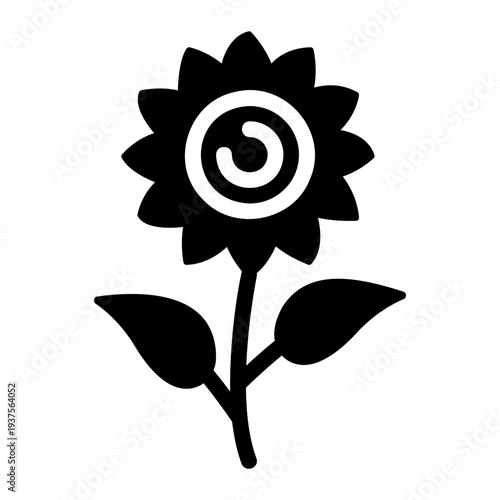Sun flower Solid icon