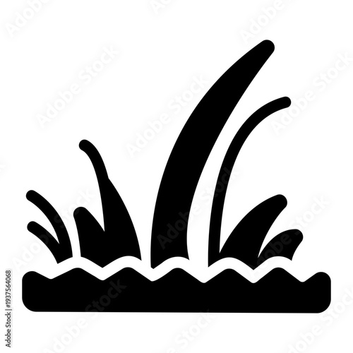 Wild grass Solid icon