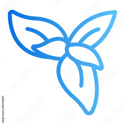 Basil herb Line Gradient Icon