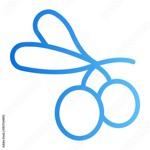 Olive leaf Line Gradient Icon