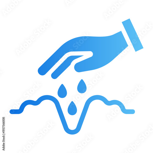 Plant seeds Line Gradient Icon