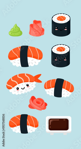 Cute Sushi Characters