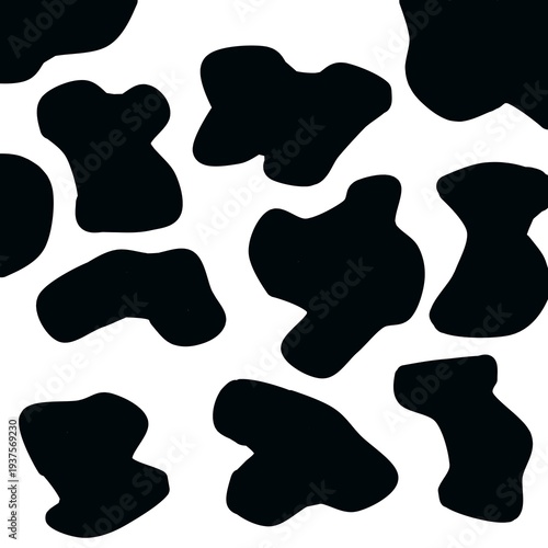 seamless pattern of cow skin