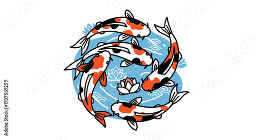 Koi Fish Circle