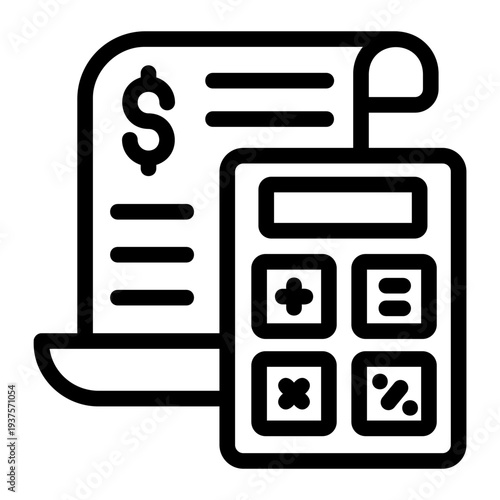 Calculator Line Icon