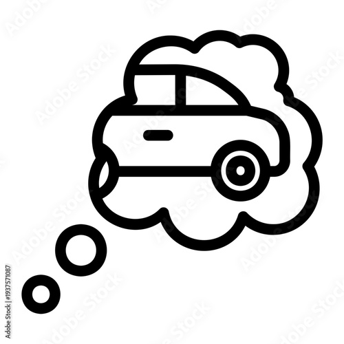 Dream car Line Icon