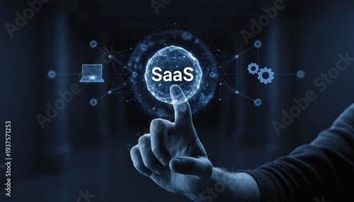 Modern software as a service SaaS digital platform innovation enabling business growth through cloud computing and smart data solutions