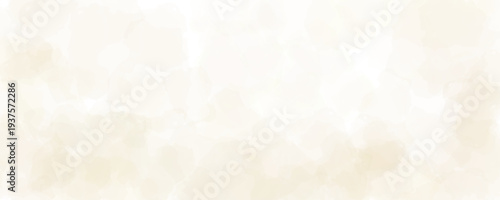 Soft beige watercolor effect background. Light ecru watercolour gradient texture. Cream blurred paint splashes wallpaper for birthday or wedding design. Vector feminine pale ivory marble backdrop