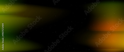 Orange green film leak filter overlay. Aged textured light flare frame background. Grain saturated retro photo effect. Exposed faded photography template backdrop. Vector old burnt dust wallpaper