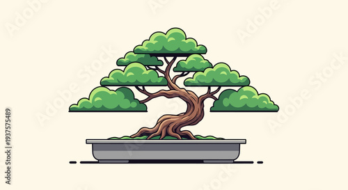 Pixel Art Bonsai Tree