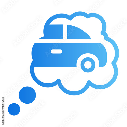 Dream car Line Gradient Icon