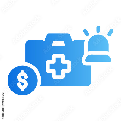 Emergency fund Line Gradient Icon