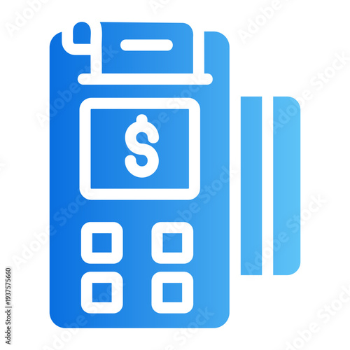 Pos terminal Line Gradient Icon
