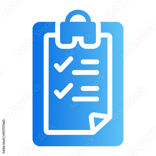 Report clipboard Line Gradient Icon