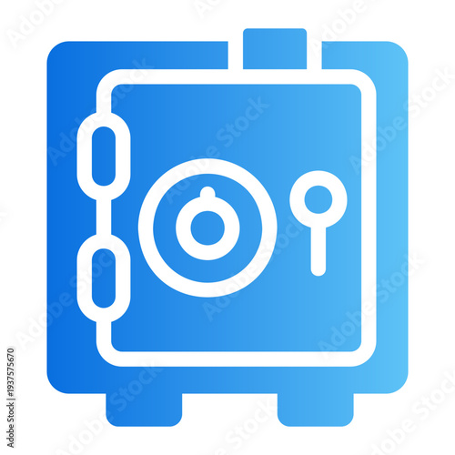 Safe vault Line Gradient Icon