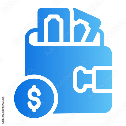 Wallet Line Gradient Icon