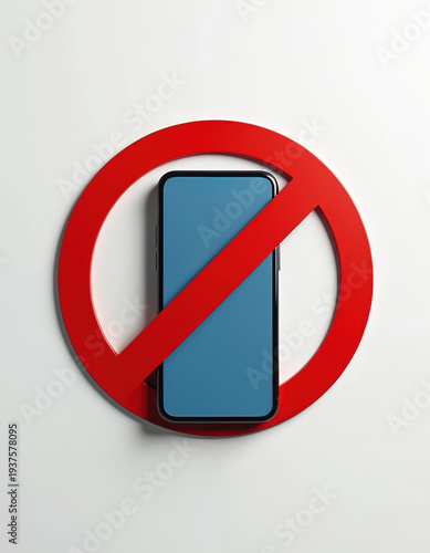 Red circle with diagonal line crosses out modern smartphone. No phone symbol on white background. Represents technology ban. Digital device forbidden, restricted access. Free Download Red circle with diagonal line crosses out modern smartphone. No phone symbol on white background. Represents technology ban. Digital device forbidden, restricted access. - GFXLoad