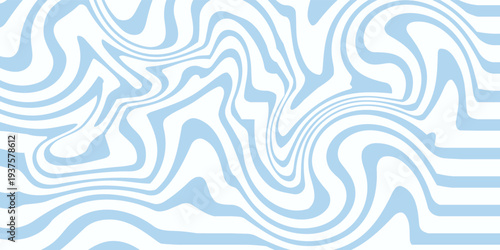 Abstract background seamless pattern with colorful waves. Trendy vector illustration in retro psychedelic style