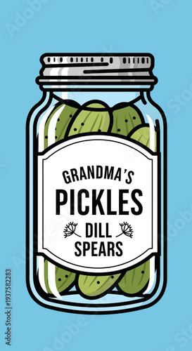 Grandma's Pickles Dill Spears Jar