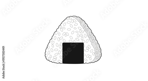 Onigiri Rice Ball Illustration