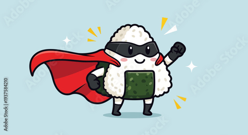 Superhero Onigiri Character