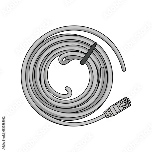 Coiled Cable with Connector