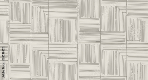 Abstract geometric pattern with textured lines on a neutral background