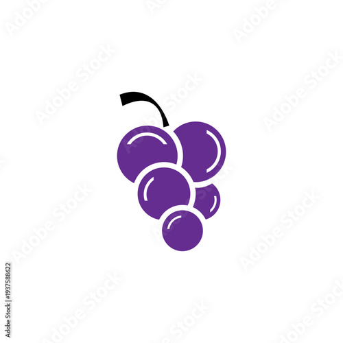 Vector logo design in the form of a bunch of grapes
