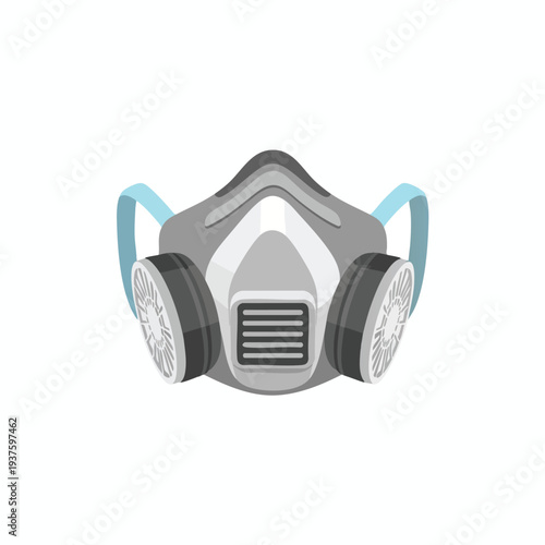 Protective Respirator Mask for Industrial Safety and Healthcare Workers
