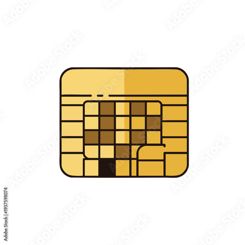 Close up of a Modern SIM Card for Mobile Devices and Communication Technology