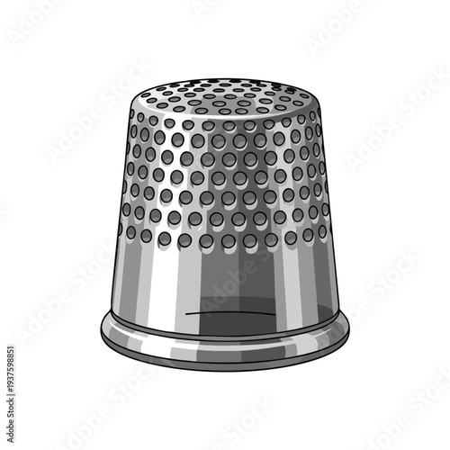 Stylish Modern Thimble with Unique Design for Crafting and Sewing Projects
