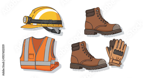 safety gear protective equipment work boots.