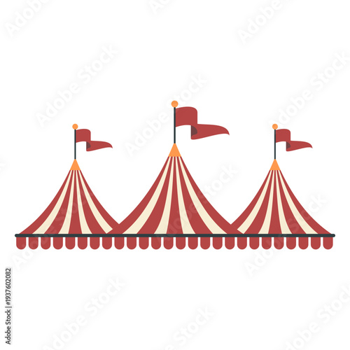 Carnival Tent Circus Illustration