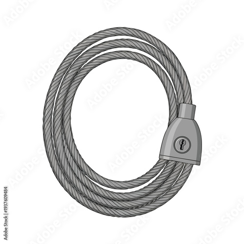 Secure Stainless Steel Cable Lock for Bicycles and Equipment