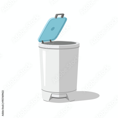 Modern Top Loading Washing Machine with Open Lid in a Bright Laundry Room