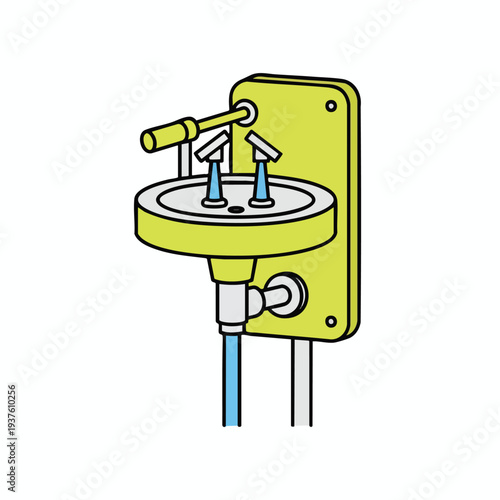 Stylish Wall Mounted Handwashing Station with Faucet and Sink