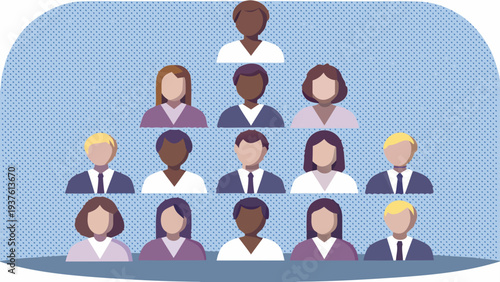 Diverse team working together in modern business setting