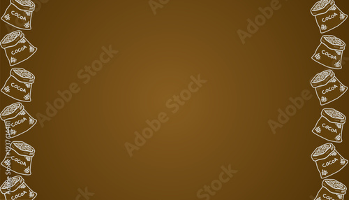 Cocoa Sack background Pattern.
Cacao Bean Bag Illustration.
Handdrawn Chocolate Ingredient Doodle.
Repeating Cocoa Packaging Texture.
Minimalist Confectionery Background.