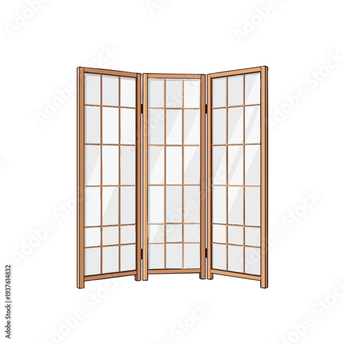 Elegant Wooden Room Divider Screen for Home and Office Decoration