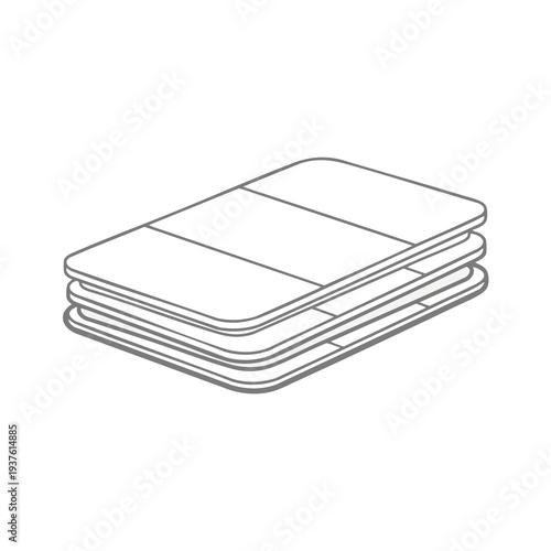 Stack of Folded White Towels for Spa Hotel or Home Use