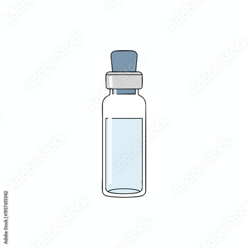 Small Glass Bottle with Dropper Cap for Essential Oils or Medicine