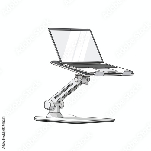 Adjustable Ergonomic Laptop Stand for Comfortable Working Position
