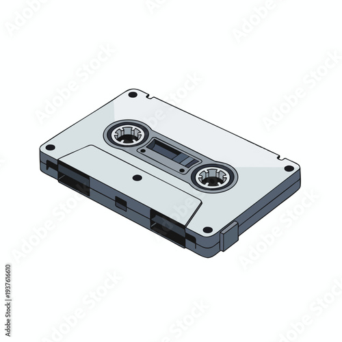 Vintage Cassette Tape Illustration