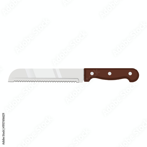 Professional Kitchen Saw with Wooden Handle for Food Preparation and Carving