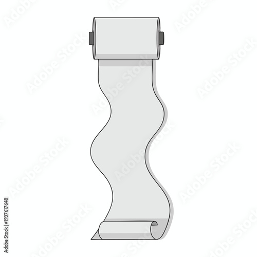 Creatively Designed Wavy Paper Roll for Artistic and Business Projects